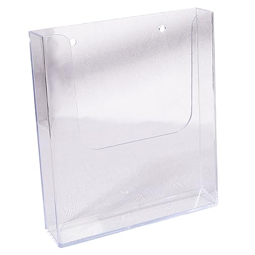 HOMSFOU Transparenter Wand Prospekthalter aus Robustem Material Leichter Dokumentenhalter mit Wandmontage Moderner Büro Organizer für Wichtige Akten und Papiere für Schreibtisch und HOMSFOU Transparenter Wand Prospekthalter aus Robustem Material Leichter Dokumentenhalter mit Wandmontage Moderner Büro Organizer für Wichtige Akten und Papiere für Schreibtisch und von HOMSFOU