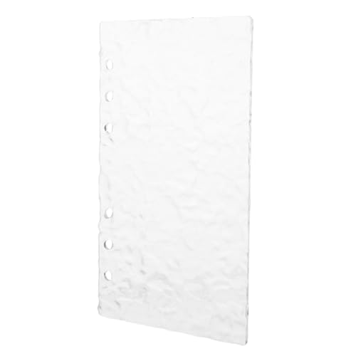 HOMSFOU Transparentes Acryl Notizbuch Einband Nachfüllbar Lose Organizer Hülle Für Planer Budget Journal Schule Büro Dokumentenmappe von HOMSFOU