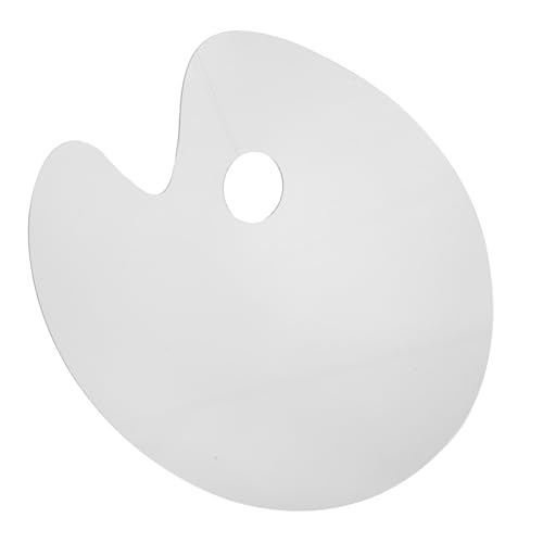 HOMSFOU Transparentes Aquarell Farbmischpalette Oval Hochwertigem Acryl für Künstler und Maler Praktisch für Farbmischung und Zeichnung von HOMSFOU
