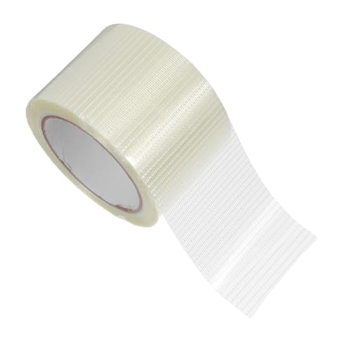 HOMSFOU Transparentes Fiberglas-klebeband Verstärktes Verpackungsband Reißfest für Umzugskartons Industrieanwendung und Elektrisches Abdichten HOMSFOU Transparentes Fiberglas-klebeband Verstärktes Verpackungsband Reißfest für Umzugskartons Industrieanwendung und Elektrisches Abdichten von HOMSFOU