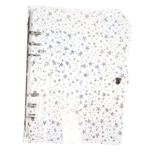 HOMSFOU Transparentes PVC Ringbuch mit Ringen Wiederverwendbare Langlebige und Leicht zu Reinigende Loseblatt Notizbuchhülle für Schule Büro und Scrapbooking von HOMSFOU