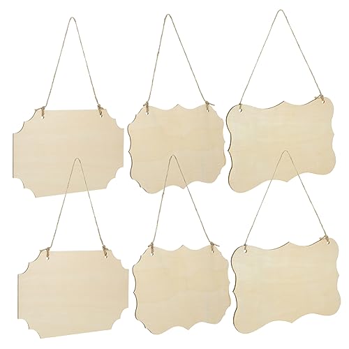 HOMSFOU Unfertige Holzschilder zum Basteln Diy Holzschild mit Juteschnur für Kreative Projekte Türschilder Partydekoration und HOMSFOU Unfertige Holzschilder zum Basteln Diy Holzschild mit Juteschnur für Kreative Projekte Türschilder Partydekoration und von HOMSFOU