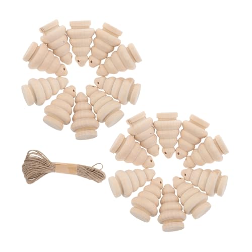 HOMSFOU Unlackierter Holz-weihnachtsbaum zum Bemalen Kleine Holz-peg-deko mit Vorgebohrten Löchern und Juteschnur Natürliche Robuste Holzfiguren für DIY Kreativität und Weihnachtsdeko HOMSFOU Unlackierter Holz-weihnachtsbaum zum Bemalen Kleine Holz-peg-deko mit Vorgebohrten Löchern und Juteschnur Natürliche Robuste Holzfiguren für DIY Kreativität und Weihnachtsdeko von HOMSFOU