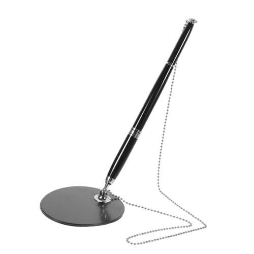 HOMSFOU Unterschriftenstift Gelstift ausgefallener Stift Schreibwaren machen goldener Stift Rezeption kugelschreiber dekorative Stifte Counter-Business-Stift Büro Stift Stahlstange Silber von HOMSFOU