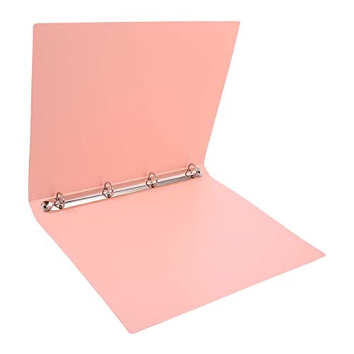 HOMSFOU Vierloch Aktenordner aus Robustem Rosa Langlebiger Büro und Schulordner zur Effizienten Papieraufbewahrung und Reise Organizer für Dokumente und Notenblätter von HOMSFOU