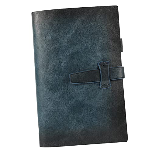 HOMSFOU Vintage Aktentasche Notizbuch Multifunktionales Schreibheft mit Abnehmbaren Blättern für Büro Schule und Kreative Ideen mit Retro Design und Kupferbuckle von HOMSFOU