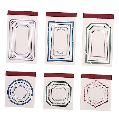 HOMSFOU Vintage Memo Pads Praktische Notizblätter für Scrapbooking Organisation Robuste Notizblöcke für Schule Büro Persönliche Planung für Studenten Lehrer von HOMSFOU