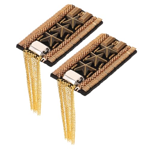 HOMSFOU Vintage Schulterklappen Quasten Schmuck Damen Epauletten Modisch Vielseitig für Party Hochzeit Bankett Geeignet HOMSFOU Vintage Schulterklappen Quasten Schmuck Damen Epauletten Modisch Vielseitig für Party Hochzeit Bankett Geeignet von HOMSFOU