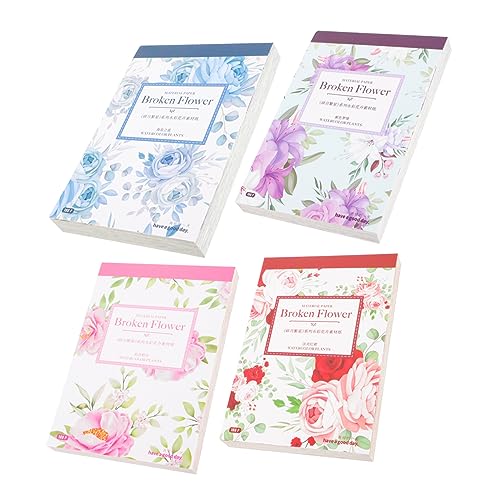 HOMSFOU Vintage Scrapbook Papier Dekorative Papiere für Journaling Diy Handwerksprojekte mit Eleganten Mustern Blau Rot und Lila für Tagebuchgestaltung und Scrapbooking von HOMSFOU