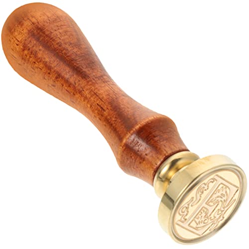 HOMSFOU Vintage Siegelwachs Sticks mit Removable Head Stempel Buchstaben E für Einladungen Retro Briefe Diy Bastelprojekte Grußkarten und Mehr von HOMSFOU