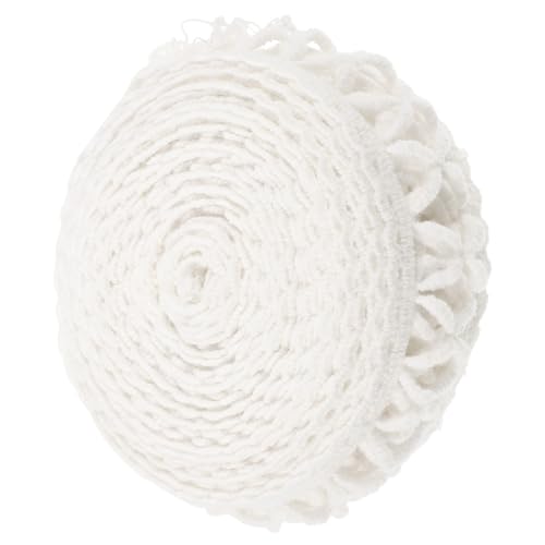 HOMSFOU Vintage Spitze Diy Spitzenband Weißes Spitzenribbon Yards für Hochzeitskleider Bastelprojekte und Dekoration Hochwertigem Baumwollfaden Gefertigt von HOMSFOU