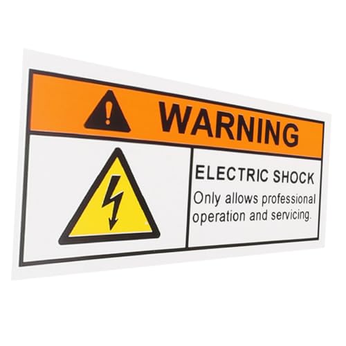 HOMSFOU Vorsicht vor Stromschlagaufklebern Sicherheitswarnschild Warnwarnetikett für elektrische Hochspannungs-Gefahrenschild Risiko-Warnschild PVC selbstklebend HOMSFOU Vorsicht vor Stromschlagaufklebern Sicherheitswarnschild Warnwarnetikett für elektrische Hochspannungs-Gefahrenschild Risiko-Warnschild PVC selbstklebend von HOMSFOU