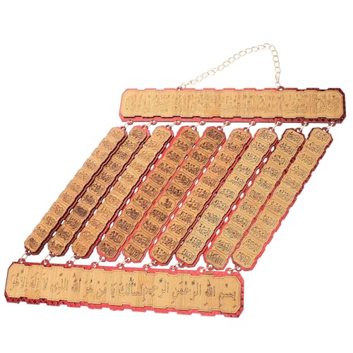 HOMSFOU Wandbehang Dekoration Holz Anhänger Arabische Schnitzerei für Stilvolle Wohnräume Langlebig und Elegant von HOMSFOU