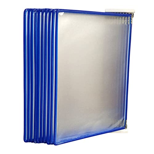 HOMSFOU Wandmontierter Dokumentenständer Inhaber Dokumentorganisator Datei Organizer Wandhalterung Wandaktenhalter Hängender Aufbewahrungsorganisator Wandbehang Pvc Blue von HOMSFOU