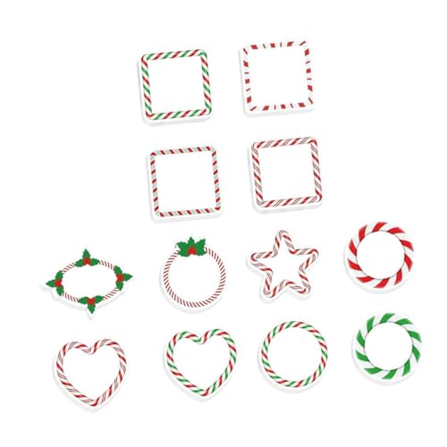 HOMSFOU Weihnachtliche Haftnotizen Teiliges mit Selbstklebenden Notizblöcken im für Büro Schule und Weihnachtsfeiern Vielseitig Einsetzbar zur Dekoration von Tagebüchern und Planern von HOMSFOU