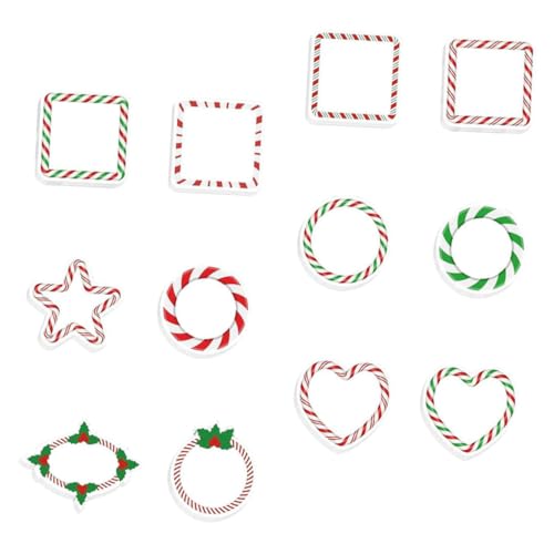 HOMSFOU Weihnachtliche Haftnotizen mit Selbstklebenden Notizblöcken Festliche Candy Cane Designs für Kreative Notizen und Dekorationen zu Weihnachten für Partys und von HOMSFOU