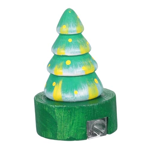 HOMSFOU Weihnachtlicher Bleistiftspitzer Holz Weihnachtsbaum Design Manueller Präziser Anspitzer Kleines Tragbares Schreibwaren-accessoire für Schulbedarf Partygeschenke und Festliche von HOMSFOU