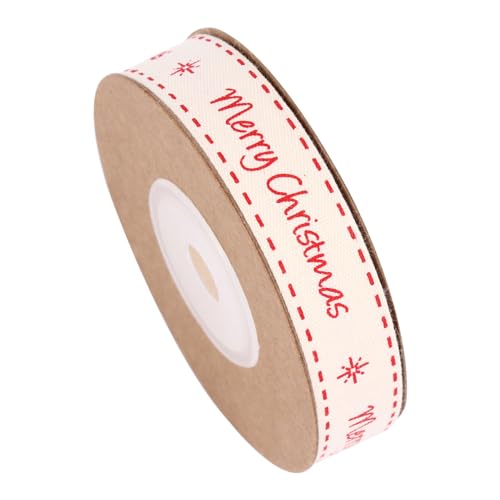 HOMSFOU Weihnachtliches Baumwollband Dekoratives Geschenkband mit Druck für Diy Bekleidung und Verpackungen Vielseitig Einsetzbar zur Weihnachtsdekoration und Geschenkgestaltung HOMSFOU Weihnachtliches Baumwollband Dekoratives Geschenkband mit Druck für Diy Bekleidung und Verpackungen Vielseitig Einsetzbar zur Weihnachtsdekoration und Geschenkgestaltung von HOMSFOU