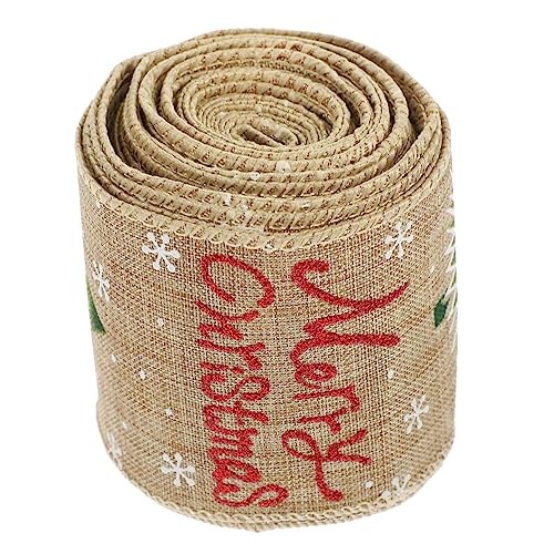 HOMSFOU Weihnachtliches Geschenkband Festliches Diy Band für Verpackung Dekoration und Weihnachtsbaum Klassisches Design für Festliche HOMSFOU Weihnachtliches Geschenkband Festliches Diy Band für Verpackung Dekoration und Weihnachtsbaum Klassisches Design für Festliche von HOMSFOU