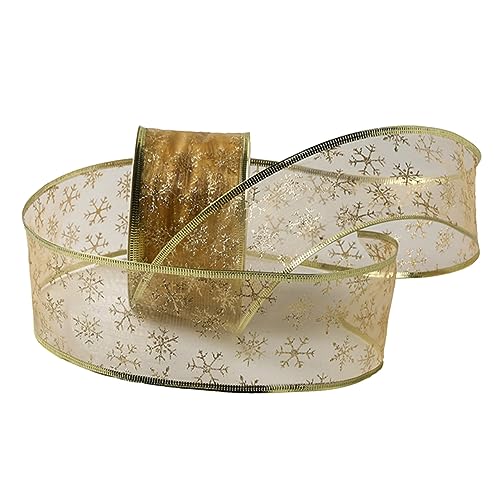 HOMSFOU Weihnachtliches Glitzerband mit Schneeflocken Dekoratives Geschenkband für Bastelarbeiten Weihnachtsdekoration und Festliche Anlässe für und Weihnachtsbaumgestaltung HOMSFOU Weihnachtliches Glitzerband mit Schneeflocken Dekoratives Geschenkband für Bastelarbeiten Weihnachtsdekoration und Festliche Anlässe für und Weihnachtsbaumgestaltung von HOMSFOU