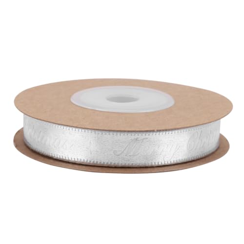 HOMSFOU Weihnachts Geschenkband mit Silberner Heißpräge Satinband für Geschenkverpackung DIY Bastelprojekte Partydeko Langlebiges Schleifenband für Weihnachten und Geburtstage HOMSFOU Weihnachts Geschenkband mit Silberner Heißpräge Satinband für Geschenkverpackung DIY Bastelprojekte Partydeko Langlebiges Schleifenband für Weihnachten und Geburtstage von HOMSFOU