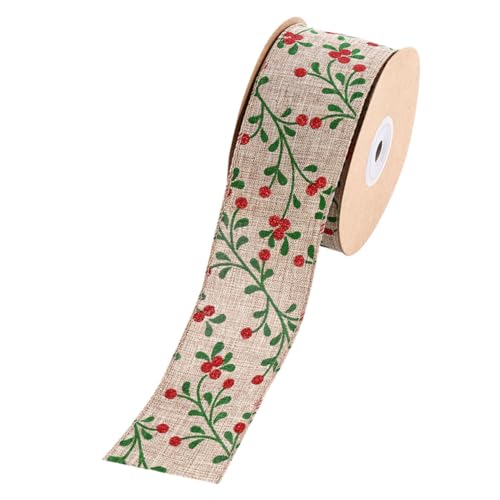 HOMSFOU Weihnachtsband Mit Blumenmuster Geschenkverpackungsband Für DIY Projekte Bastelarbeiten Und Festliche Dekorationen Für Weihnachtsbaum Schmuck HOMSFOU Weihnachtsband Mit Blumenmuster Geschenkverpackungsband Für DIY Projekte Bastelarbeiten Und Festliche Dekorationen Für Weihnachtsbaum Schmuck von HOMSFOU