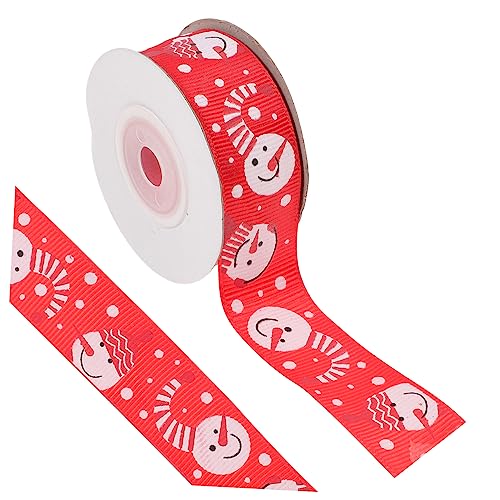 HOMSFOU Weihnachtsband Rotes Geschenkband mit Schneemann für Kreative Verpackungen Bastelprojekte Weihnachtsdekoration und Festtagsgeschenke HOMSFOU Weihnachtsband Rotes Geschenkband mit Schneemann für Kreative Verpackungen Bastelprojekte Weihnachtsdekoration und Festtagsgeschenke von HOMSFOU