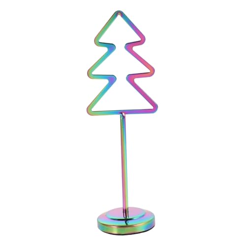 HOMSFOU Weihnachtsbaumkartenhalter Ständer Für Fotoclips Weihnachtsfotohalter Büroklammerhalter Bildhalter Für Den Schreibtisch Einzigartiger Geschenkkartenhalter Rostfreier Stahl von HOMSFOU