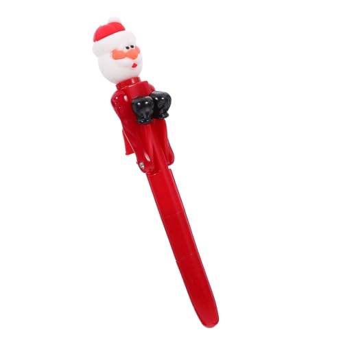 HOMSFOU Weihnachtsbriefpapier Schreibwaren Einziehbarer Stift Weihnachtsmann-Kugelschreiber Kugelschreiber Masse Zeichenstifte für das Büro kreative Stifte Party-Schreibstifte Plastik rot HOMSFOU Weihnachtsbriefpapier Schreibwaren Einziehbarer Stift Weihnachtsmann-Kugelschreiber Kugelschreiber Masse Zeichenstifte für das Büro kreative Stifte Party-Schreibstifte Plastik rot von HOMSFOU