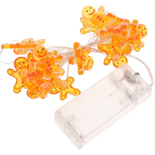 HOMSFOU Weihnachtsdeko 1 Stück Lebkuchenmann-Lichterkette Led-Dekoration ration Ästhetische Raumdekoration Dekorative Farbige Weihnachtslampe Weihnachtslichtornament HOMSFOU Weihnachtsdeko 1 Stück Lebkuchenmann-Lichterkette Led-Dekoration ration Ästhetische Raumdekoration Dekorative Farbige Weihnachtslampe Weihnachtslichtornament von HOMSFOU