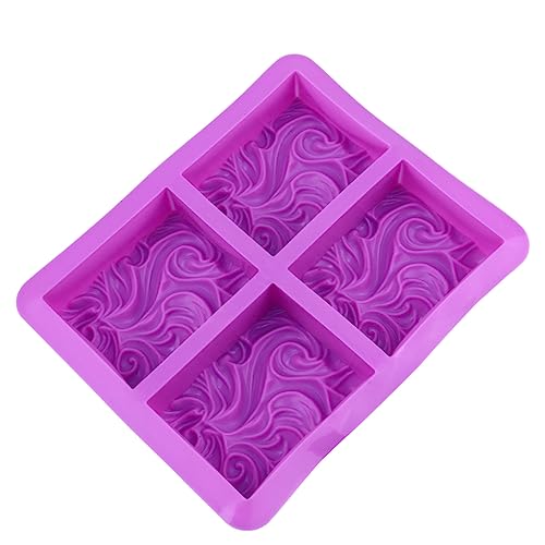 HOMSFOU Wellenkuchenform kuchen backform Seifenform Schokoladen-Backform wellige Kuchenform wellige Backform Backformen aus Silikon Kieselgel Violett HOMSFOU Wellenkuchenform kuchen backform Seifenform Schokoladen-Backform wellige Kuchenform wellige Backform Backformen aus Silikon Kieselgel Violett von HOMSFOU