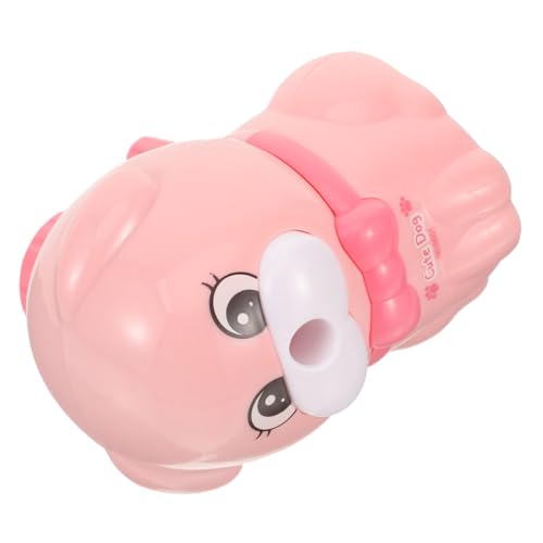 HOMSFOU Welpen spitzenmesser Schulbedarf Bleistiftspitzer dosenspitzer bleistift anspitzer School pencil sharpener Bleistiftversorgung entzückender Handspitzer Plastik Rosa von HOMSFOU