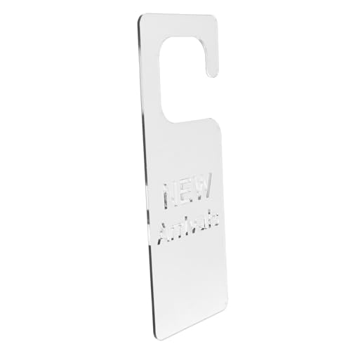 HOMSFOU Werbekarte Aus Acryl Hängend Schild Party Hochzeit Acrylkartenaufhängung Tag Für Laden Kleidungsetikett Werbe-tags Acryl-etikett Acryletikett Für Kleidung Silver von HOMSFOU