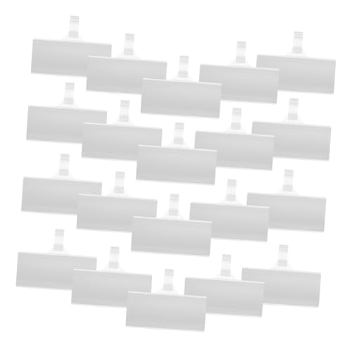 HOMSFOU Wiederverwendbare Kunststoff Regal-etikettenhalter mit Abwischbaren Pvc-karten Stabile Halteklemme für Preisschilder Drahtregalen im Einzelhandel und Supermarkt HOMSFOU Wiederverwendbare Kunststoff Regal-etikettenhalter mit Abwischbaren Pvc-karten Stabile Halteklemme für Preisschilder Drahtregalen im Einzelhandel und Supermarkt von HOMSFOU