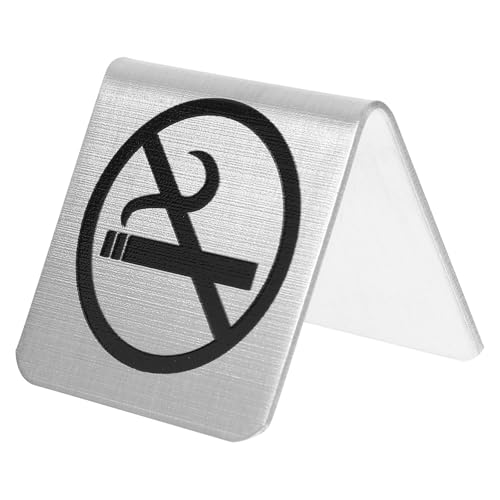 HOMSFOU Zeichen Tisch-no-smo-king-karten Warnschild Aus Edelstahl Rauchstopp-tischschild Tischkarten Für Nichtraucher Warnschild Für Nichtraucher Sitzplatzreservierung Rostfreier Stahl HOMSFOU Zeichen Tisch-no-smo-king-karten Warnschild Aus Edelstahl Rauchstopp-tischschild Tischkarten Für Nichtraucher Warnschild Für Nichtraucher Sitzplatzreservierung Rostfreier Stahl von HOMSFOU