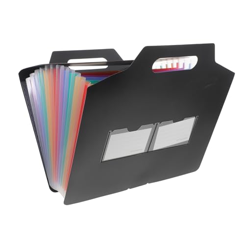 HOMSFOU tragbarer Ordner Tasche Bindemittel Dateiorganisator Dateiordner Dokumentordner Aktenhalter Office-Datei-Organizer Organizer für Office-Dokumente Plastikordner pp Schwarz HOMSFOU tragbarer Ordner Tasche Bindemittel Dateiorganisator Dateiordner Dokumentordner Aktenhalter Office-Datei-Organizer Organizer für Office-Dokumente Plastikordner pp Schwarz von HOMSFOU