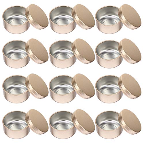 Kerzendosen, 12 Stück, 50 ml, Metall-Kerzenbehälter, Mini-Aufbewahrungsdosen für handgefertigte Kunst, Basteln, Kerzenherstellung, Gläser, trockene Aufbewahrung, Kerzen, Partygeschenke und mehr Kerzendosen, 12 Stück, 50 ml, Metall-Kerzenbehälter, Mini-Aufbewahrungsdosen für handgefertigte Kunst, Basteln, Kerzenherstellung, Gläser, trockene Aufbewahrung, Kerzen, Partygeschenke und mehr von HOMSFOU