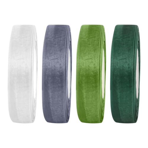 4 Rollen 45m Geschenkband,20mm Breit Schleifenband Weiss,Aqua Grün,Wald Grün,Salbei Grün,Transparentes Organza Bänder Geschenkband Breit,Satinband,Dekoband Für Geschenkverpackung Hochzeitsdekoration 4 Rollen 45m Geschenkband,20mm Breit Schleifenband Weiss,Aqua Grün,Wald Grün,Salbei Grün,Transparentes Organza Bänder Geschenkband Breit,Satinband,Dekoband Für Geschenkverpackung Hochzeitsdekoration von HOMYY