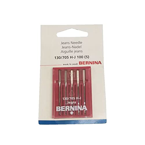 HONEYSEW Packung mit 5 Stück für Bernina Nähnadeln 130/705 H-J Ass 90-110 0025127106 (Bernina Jeans 90-110) von HONEYSEW
