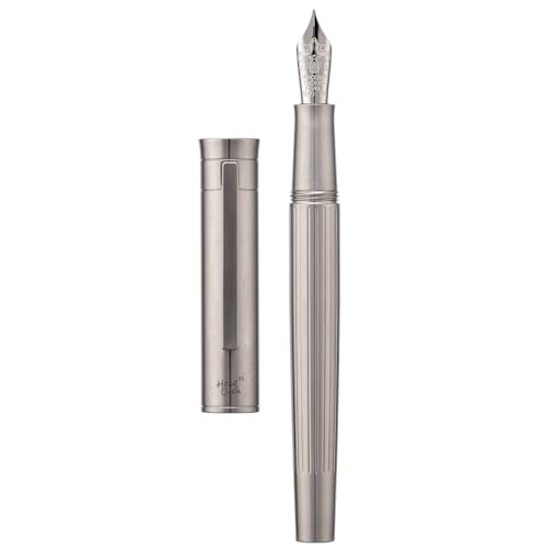 Hongdian T1 Titan-Füllfederhalter, Iridium-Füllfederhalter, feine weiche Feder, chinesischer Knoten, Schnitzerei, mit Konverter und Metalletui-Set von HONG DIAN