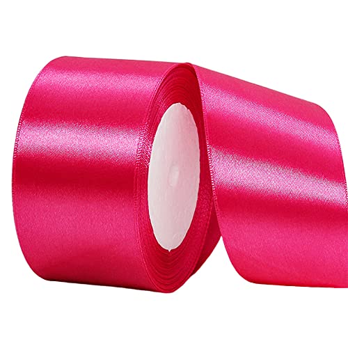 22m Satinband Geschenkband Hot Pink 50mm Breit,Seidenband Hot Pink Schleifenband Satin Dekoband Geschenkverpackung Deko Band Stoffband für Halloween Weihnachten Hochzeit Taufe Geburtstag DIY-Handwerk 22m Satinband Geschenkband Hot Pink 50mm Breit,Seidenband Hot Pink Schleifenband Satin Dekoband Geschenkverpackung Deko Band Stoffband für Halloween Weihnachten Hochzeit Taufe Geburtstag DIY-Handwerk von HONGCI