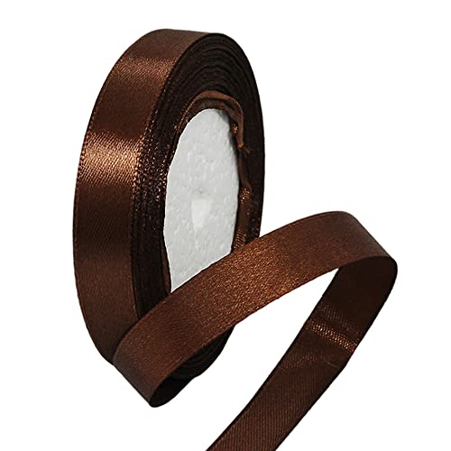 22m Satinband Geschenkband Kaffee 15mm Breit,Seidenband Kaffee Dick Schleifenband Satin Dekoband Geschenkverpackung Deko Band Stoffband für Halloween Weihnachten Hochzeit Taufe Geburtstag DIY-Handwerk 22m Satinband Geschenkband Kaffee 15mm Breit,Seidenband Kaffee Dick Schleifenband Satin Dekoband Geschenkverpackung Deko Band Stoffband für Halloween Weihnachten Hochzeit Taufe Geburtstag DIY-Handwerk von HONGCI