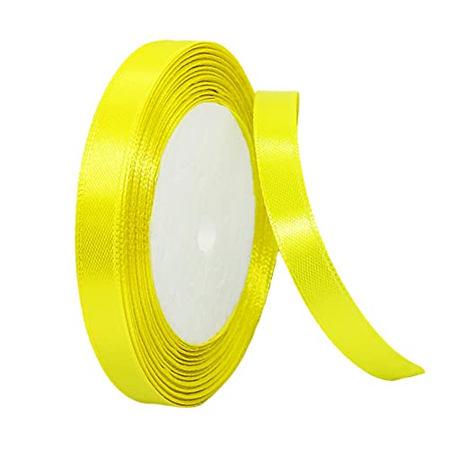 22m Satinband Geschenkband Zitronen Gelb 10mm Breit,Seidenband Dick Schleifenband Satin Dekoband Geschenkverpackung Deko Band Stoffband für Halloween Weihnachten Hochzeit Taufe Geburtstag DIY-Handwerk 22m Satinband Geschenkband Zitronen Gelb 10mm Breit,Seidenband Dick Schleifenband Satin Dekoband Geschenkverpackung Deko Band Stoffband für Halloween Weihnachten Hochzeit Taufe Geburtstag DIY-Handwerk von HONGCI
