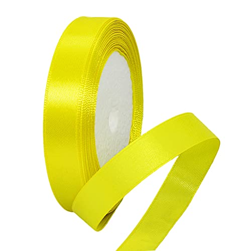 22m Satinband Geschenkband Zitronen Gelb 15mm Breit,Seidenband Dick Schleifenband Satin Dekoband Geschenkverpackung Deko Band Stoffband für Halloween Weihnachten Hochzeit Taufe Geburtstag DIY-Handwerk 22m Satinband Geschenkband Zitronen Gelb 15mm Breit,Seidenband Dick Schleifenband Satin Dekoband Geschenkverpackung Deko Band Stoffband für Halloween Weihnachten Hochzeit Taufe Geburtstag DIY-Handwerk von HONGCI
