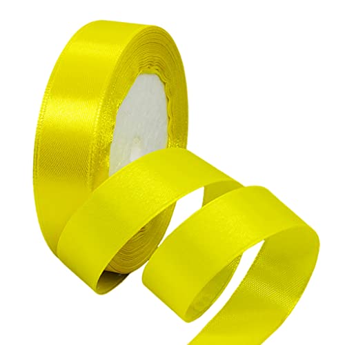22m Satinband Geschenkband Zitronen Gelb 20mm Breit,Seidenband Dick Schleifenband Satin Dekoband Geschenkverpackung Deko Band Stoffband für Halloween Weihnachten Hochzeit Taufe Geburtstag DIY-Handwerk 22m Satinband Geschenkband Zitronen Gelb 20mm Breit,Seidenband Dick Schleifenband Satin Dekoband Geschenkverpackung Deko Band Stoffband für Halloween Weihnachten Hochzeit Taufe Geburtstag DIY-Handwerk von HONGCI