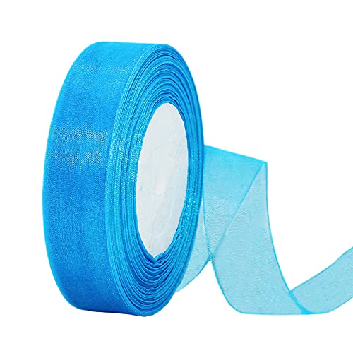 45m Organzaband Pfauenblau 25mm Breit Chiffo Geschenkband,Transparentes Organzabänder Chiffonband Schleifenband Dekoband Geschenkverpackung Deko Band Tüllband für Weihnachten Hochzeit Taufe Geburtstag 45m Organzaband Pfauenblau 25mm Breit Chiffo Geschenkband,Transparentes Organzabänder Chiffonband Schleifenband Dekoband Geschenkverpackung Deko Band Tüllband für Weihnachten Hochzeit Taufe Geburtstag von HONGCI