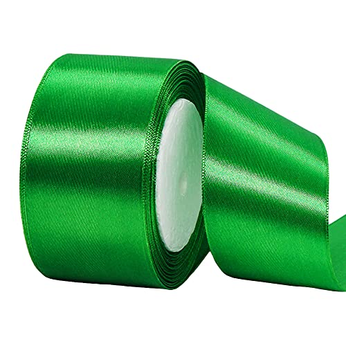 22m Satinband Geschenkband Grün 50mm Breit,Seidenband Grün Dick Schleifenband Satin Dekoband Geschenkverpackung Deko Band Stoffband für Halloween Weihnachten Hochzeit Taufe Geburtstag DIY-Handwerk 22m Satinband Geschenkband Grün 50mm Breit,Seidenband Grün Dick Schleifenband Satin Dekoband Geschenkverpackung Deko Band Stoffband für Halloween Weihnachten Hochzeit Taufe Geburtstag DIY-Handwerk von HONGCI