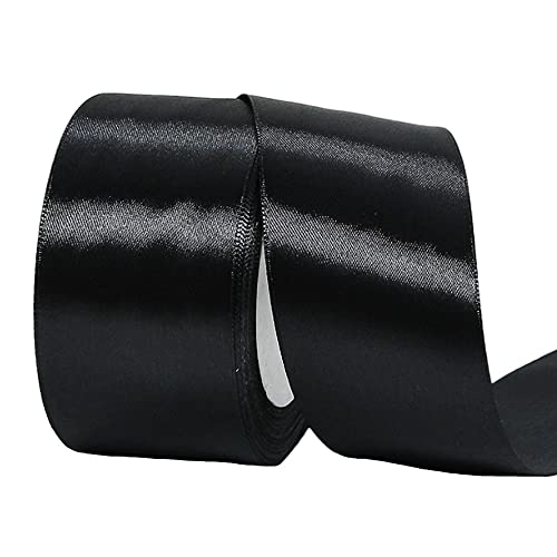 22m Satinband Geschenkband Schwarz 50mm Breit,Trauer Band Schwarz Schleifenband Satin Dekoband Geschenkverpackung Deko Band Stoffband für Halloween Weihnachten Hochzeit Taufe Geburtstag DIY-Handwerk 22m Satinband Geschenkband Schwarz 50mm Breit,Trauer Band Schwarz Schleifenband Satin Dekoband Geschenkverpackung Deko Band Stoffband für Halloween Weihnachten Hochzeit Taufe Geburtstag DIY-Handwerk von HONGCI