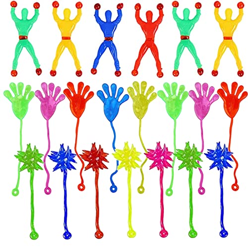 HONGECB Crawler Männer, Bunte Klatschhände, Mehrfarbig Klebrige Klatschhand, Bunte Giveaway, Glibberhand Mitgebsel, Klebrige Spielzeug für Kinder Party, Geeignet für Den Kindergeburtstag, 24Stück HONGECB Crawler Männer, Bunte Klatschhände, Mehrfarbig Klebrige Klatschhand, Bunte Giveaway, Glibberhand Mitgebsel, Klebrige Spielzeug für Kinder Party, Geeignet für Den Kindergeburtstag, 24Stück von HONGECB