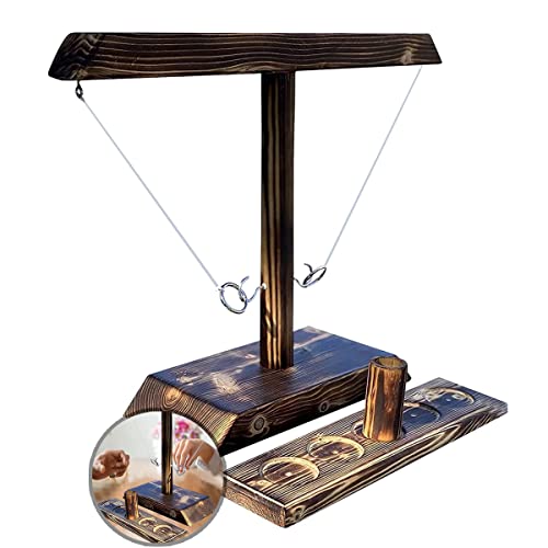 HONGECB Ringwurfspiel Aus Holz, Hook Und Ring Indoor, Wurfspiele, Indoor Wurfhaken Und Kreis, Haken-Ring-Wurfspiel, Geeignet Für Familien-, Klassenkameraden- Und Freundespartyspiele HONGECB Ringwurfspiel Aus Holz, Hook Und Ring Indoor, Wurfspiele, Indoor Wurfhaken Und Kreis, Haken-Ring-Wurfspiel, Geeignet Für Familien-, Klassenkameraden- Und Freundespartyspiele von HONGECB